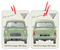 Ford Anglia 100E Deluxe 1957-59 Air Freshener